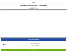 Tablet Screenshot of hanaasianwilliamsport.com